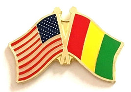 Guinea World Flag Lapel Pin  - Double