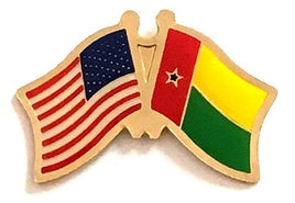 Guinea Bissau World Flag Lapel Pin  - Double