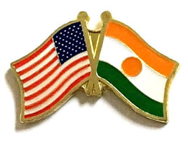Niger World Flag Lapel Pin  - Double