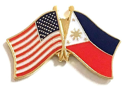 Philippines World Flag Lapel Pin  - Double
