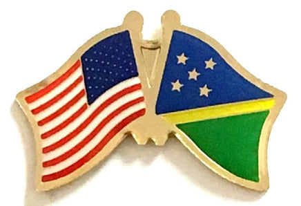 Solomon Islands World Flag Lapel Pin  - Double