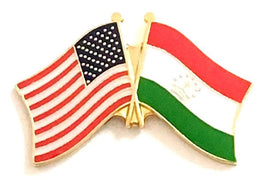 Tajikistan World Flag Lapel Pin  - Double