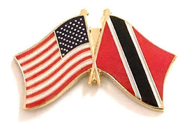 Trinidad Tobago World Flag Lapel Pin  - Double
