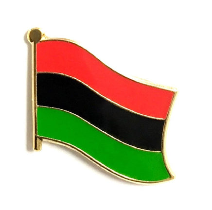 Afro American World Flag Lapel Pin  - Single