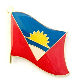 Antigua Barbuda World Flag Lapel Pin  - Single