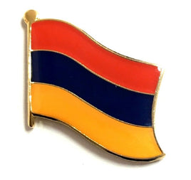 Armenia World Flag Lapel Pin  - Single