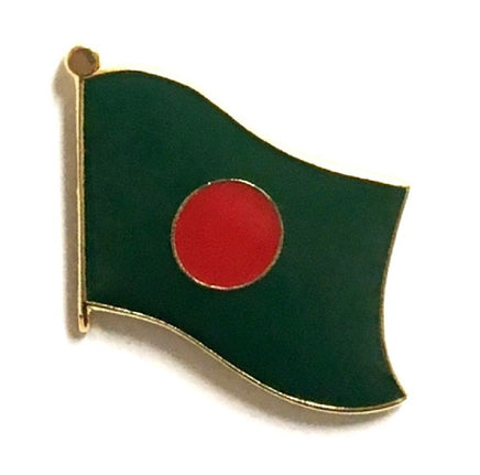 Bangladesh World Flag Lapel Pin  - Single