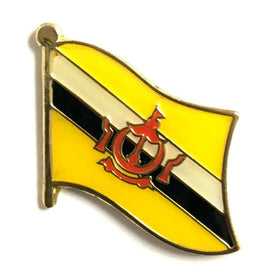 Brunei World Flag Lapel Pin  - Single
