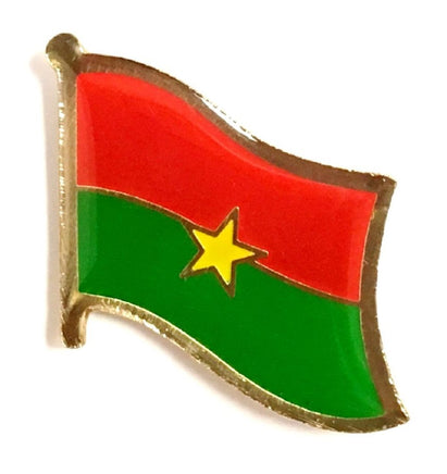 Burkina Faso World Flag Lapel Pin  - Single