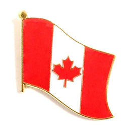 Canada World Flag Lapel Pin  - Single