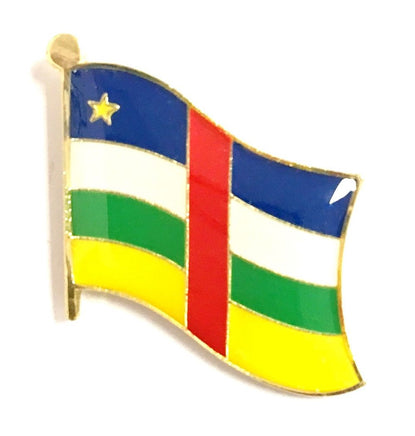 Central African Republic World Flag Lapel Pin  - Single