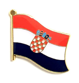 Croatia World Flag Lapel Pin  - Single
