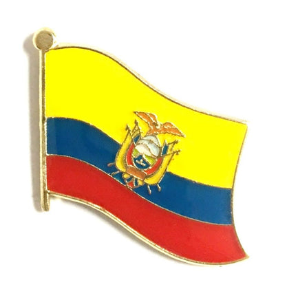 Ecuador World Flag Lapel Pin  - Single