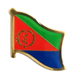 Eritrea World Flag Lapel Pin  - Single