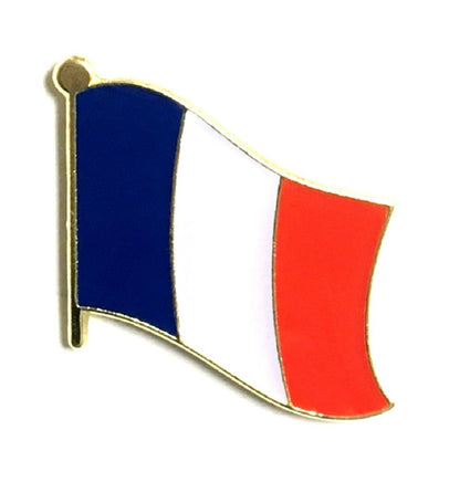 France World Flag Lapel Pin  - Single