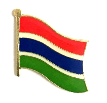 Gambia World Flag Lapel Pin  - Single