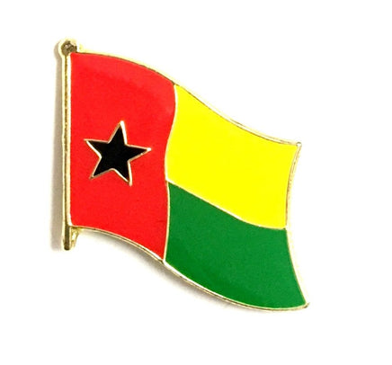 Guinea Bissau World Flag Lapel Pin  - Single