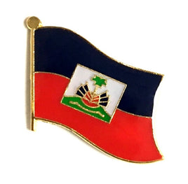 Haiti World Flag Lapel Pin  - Single