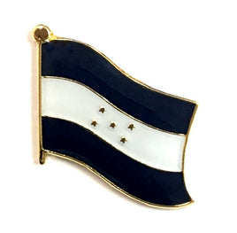 Honduras World Flag Lapel Pin  - Single