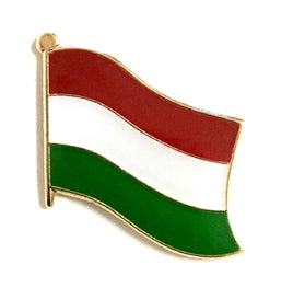 Hungary World Flag Lapel Pin  - Single