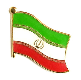 Iran World Flag Lapel Pin  - Single