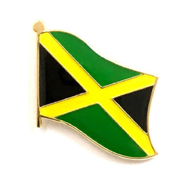 Jamaica World Flag Lapel Pin  - Single