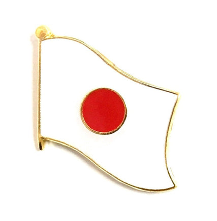 Japan World Flag Lapel Pin  - Single