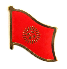 Kyrgyzstan World Flag Lapel Pin  - Single