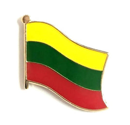 Lithuania World Flag Lapel Pin  - Single