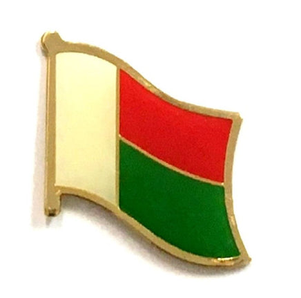 Madagascar World Flag Lapel Pin  - Single