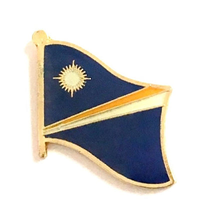 Marshall Islands World Flag Lapel Pin  - Single