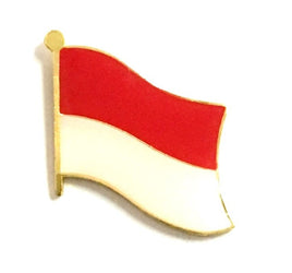 Monaco World Flag Lapel Pin  - Single