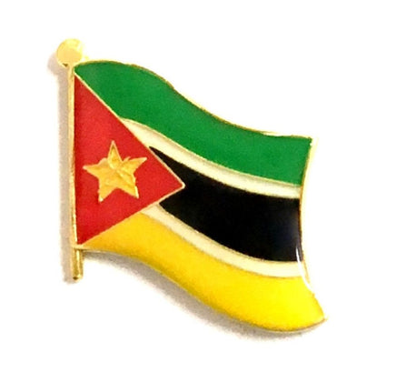 Mozambique World Flag Lapel Pin  - Single