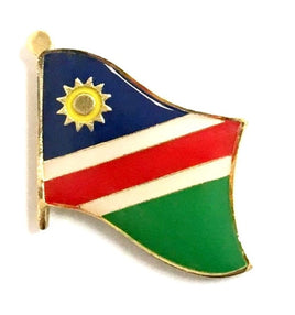 Namibia World Flag Lapel Pin  - Single