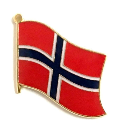 Norway World Flag Lapel Pin  - Single