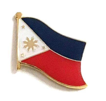 Philippines World Flag Lapel Pin  - Single