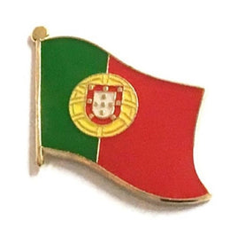 Portugal World Flag Lapel Pin  - Single