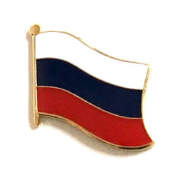 Russia Federation World Flag Lapel Pin  - Single