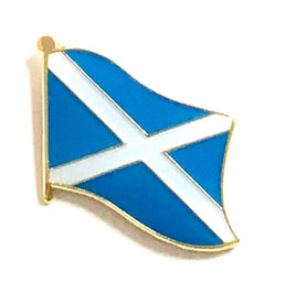 Scotland St Andrews Cross World Flag Lapel Pin  - Single