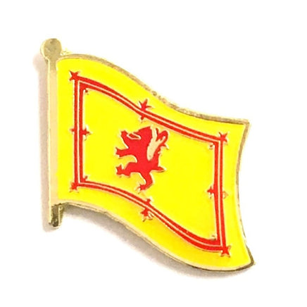 Scotland Lion World Flag Lapel Pin  - Single