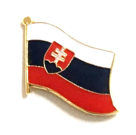Slovakia World Flag Lapel Pin  - Single