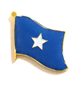 Somalia World Flag Lapel Pin  - Single
