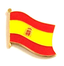 Spain World Flag Lapel Pin  - Single