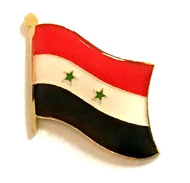 Syria World Flag Lapel Pin  - Single