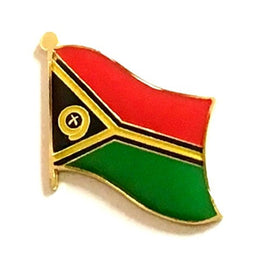 Vanuatu World Flag Lapel Pin  - Single