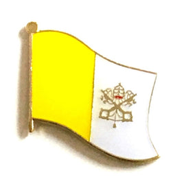 Vatican City Papal World Flag Lapel Pin  - Single