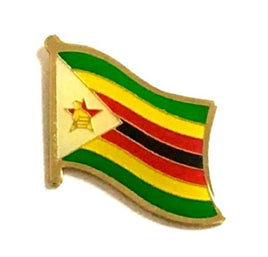Zimbabwe World Flag Lapel Pin  - Single