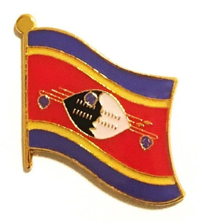 Swaziland (Eswatini) World Flag Lapel Pin  - Single