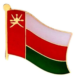 Oman World Flag Lapel Pin  - Single