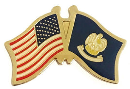 Louisiana Flag Lapel Pin - Double